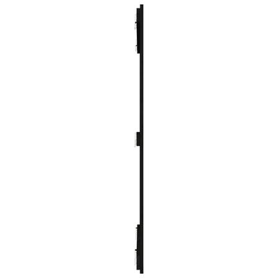 vidaXL Wand-Kopfteil Schwarz 108x3x110 cm Massivholz Kiefer