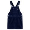 vidaXL Kinder-Latzkleid Cord Marineblau 104