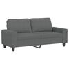 vidaXL 2-Sitzer-Sofa Dunkelgrau 140 cm Stoff