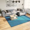 vidaXL Teppich OVIEDO Kurzflor T&uuml;rkis 240x240 cm