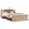 vidaXL Massivholzbett mit Regal ohne Matratze 160x200 cm Kiefer