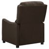 vidaXL Massagesessel Dunkelbraun Stoff