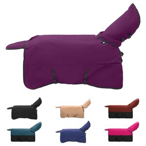 vidaXL Pferdedecke Dunkelgr&uuml;n und Schwarz 75 cm Polyester
