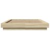 vidaXL Bettgestell Sonoma-Eiche 120x200 cm Holzwerkstoff