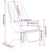 vidaXL Relaxsessel mit Fu&szlig;st&uuml;tze Gl&auml;nzend Braun Kunstleder