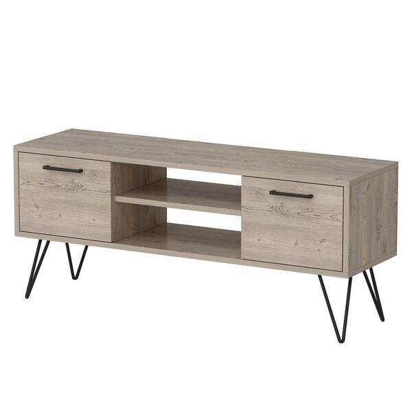 Homemania TV-Schrank Almira 120x35x50 cm Holzoptik und Schwarz