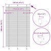 vidaXL Plissee Rosa 120x200 cm Stoffbreite 119,4 cm Polyester