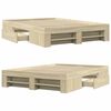 vidaXL Bettgestell ohne Matratze Sonoma-Eiche 140x190 cm Holzwerkstoff