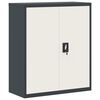 vidaXL Aktenschrank Anthrazit und Wei&szlig; 90x40x105 cm Stahl