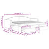 vidaXL Tagesbett Ausziehbar mit Schubladen Schwarz 80x200 cm Stoff