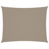 vidaXL Sonnensegel Oxford-Gewebe Rechteckig 6x8 m Taupe