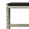 vidaXL 15-tlg. Garten-Essgruppe mit Kissen Hellgrau Poly Rattan