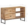 vidaXL TV-Schrank Recyceltes Teakholz 90x30x55 cm