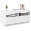 vidaXL TV-Schrank mit LED-Leuchten Weiß 80x35x40 cm