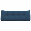 vidaXL R&uuml;cken Kissen Blau 120 x 24 x 50 cm Stoff