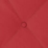 vidaXL R&uuml;ckenkissen Rot 80 x 19 x 50 cm Stoff