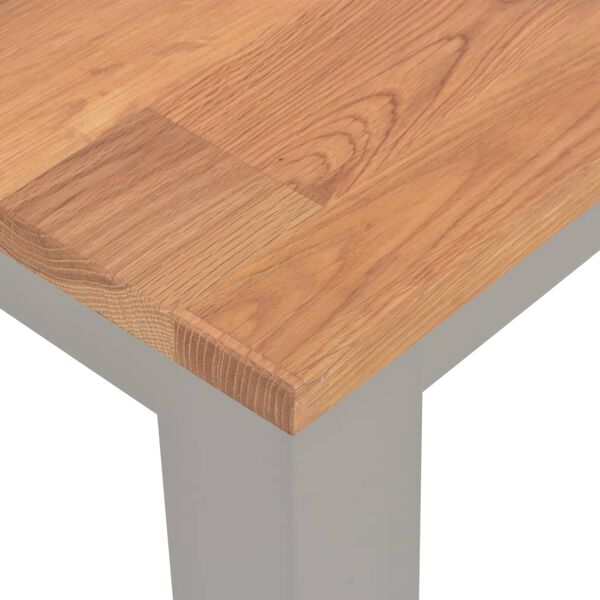 vidaXL Esstisch 120 x 60 x 74 cm Massivholz Eiche