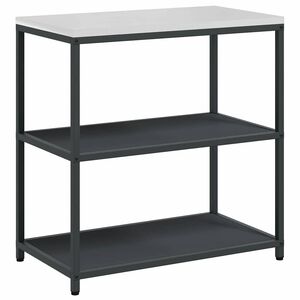 vidaXL K&uuml;chenaufbewahrung mit Regal Anthrazit 60 x 50 x 92 cm Stahl