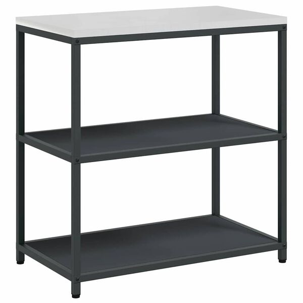 vidaXL K&uuml;chenaufbewahrung mit Regal Anthrazit 60 x 50 x 92 cm Stahl