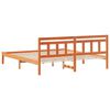 vidaXL Bettrahmen Braun 200 x 200 cm Massives Kiefernholz