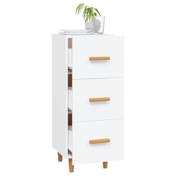 vidaXL Sideboard Weiß 34,5x34x90 cm Holzwerkstoff
