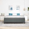 vidaXL Boxspringbett Dunkelgrau 180 x 200 cm Stoff