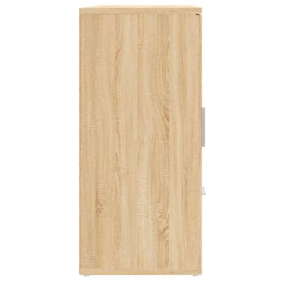 vidaXL Sideboard Sonoma-Eiche 91x29,5x65 cm Holzwerkstoff