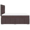 vidaXL Boxspringbett mit Matratze Dunkelbraun 160x200 cm Stoff