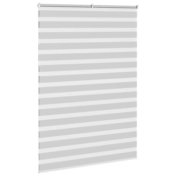 vidaXL Zebrarollo Hellgrau 165x230 cm Stoffbreite 160,9 cm Polyester