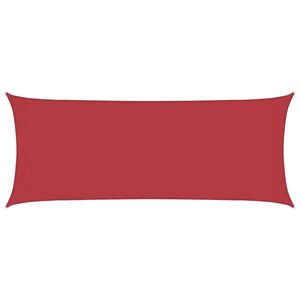 vidaXL Sonnensegel 160 g/m&sup2; Rot 2x4,5 m HDPE