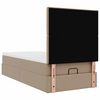 vidaXL Ottoman-Bett mit Matratze Cappuccino-Braun 90x190 cm Kunstleder