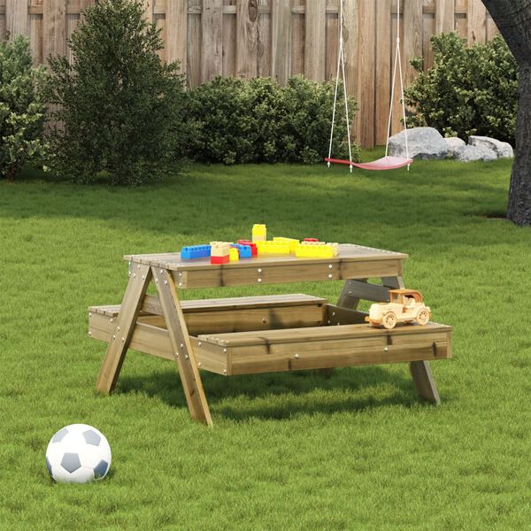 vidaXL Picknicktisch f&uuml;r Kinder 88x97x52 cm Impr&auml;gniertes Kiefernholz