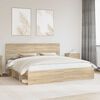 vidaXL Bettrahmen Sonoma 200 x 200 cm Massives Kiefernholz