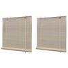 vidaXL Bambusrollos Natur 2 Stk. 120x160 cm