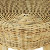 vidaXL Flurbank 110 x 35 x 45 cm Rattan Natur