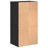 vidaXL B&uuml;cherregal Schwarz Eichen-Optik 40 x 30 x 77 cm Holzwerkstoff