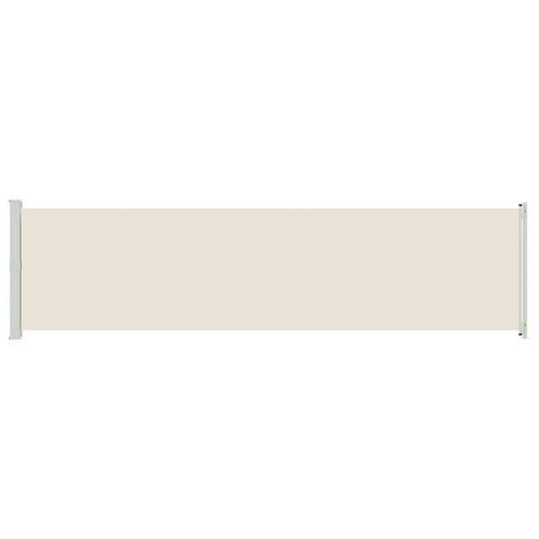 vidaXL Seitenmarkise Ausziehbar 600x160 cm Creme