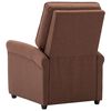 vidaXL Massagesessel Braun Stoff