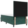 vidaXL Boxspringbett mit Matratze Dunkelgr&uuml;n 90 x 200 cm Samt