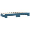 vidaXL Tagesbett Ausziehbar Blau 80x200 cm Samt