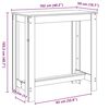 vidaXL Bartisch Schwarz 102x50x103,5 cm Holzwerkstoff