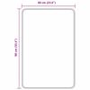 vidaXL Rutschfeste Badmatte Creme 60 x 90 cm PP