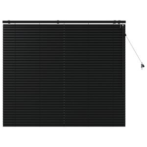 vidaXL Venezianische Jalousie Schwarz 155 x 130 cm 35 mm