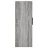 vidaXL Wandschr&auml;nke 2 Stk. Grau Sonoma 69,5x34x90 cm