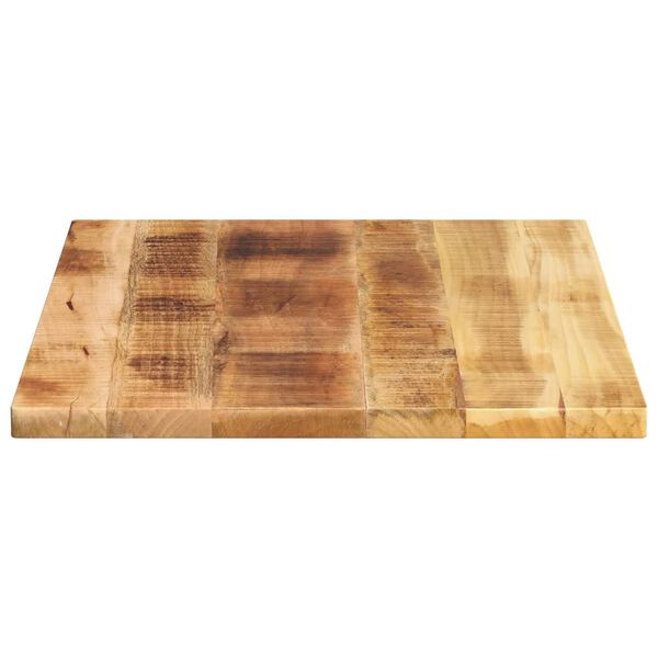 vidaXL Tischplatte 70x50x3,8 cm Rechteckig Raues Massivholz Mango