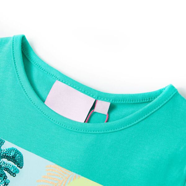 Kinder T-Shirt Minzgr&uuml;n 128