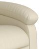 vidaXL Massagesessel mit Relaxfunktion, Kunstleder, Creme
