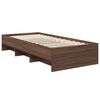 vidaXL Bettrahmen Braun Eichen-Optik 80 x 200 cm Holzwerkstoff