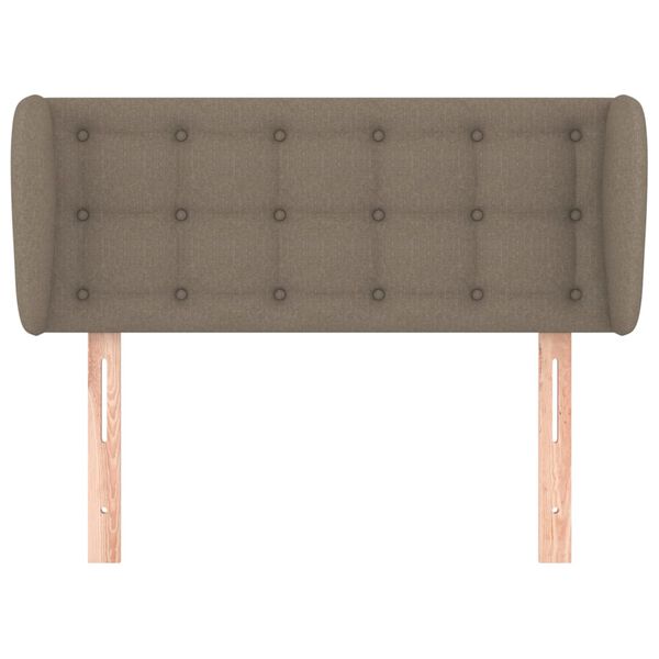 vidaXL Kopfteil mit Ohren Taupe 83x23x78/88 cm Stoff