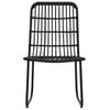 vidaXL 3-tlg. Bistro-Set Poly Rattan Schwarz